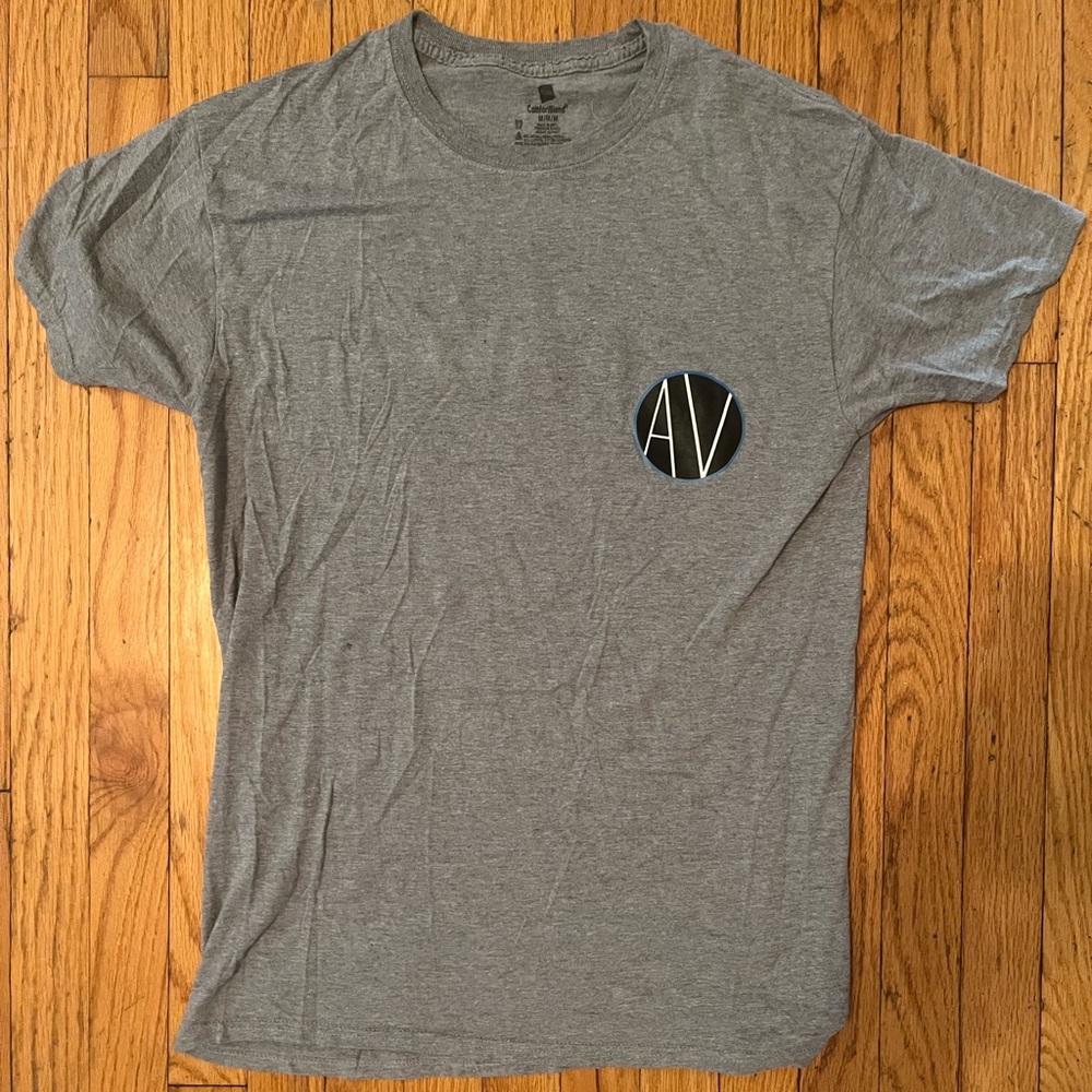 Hanes Gray Short Sleeve Tee with Logo